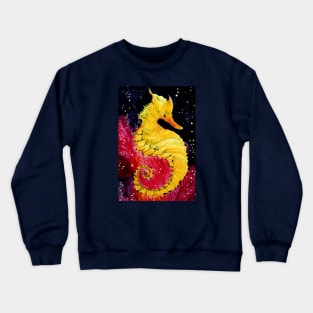 Gold Seahorse Crewneck Sweatshirt